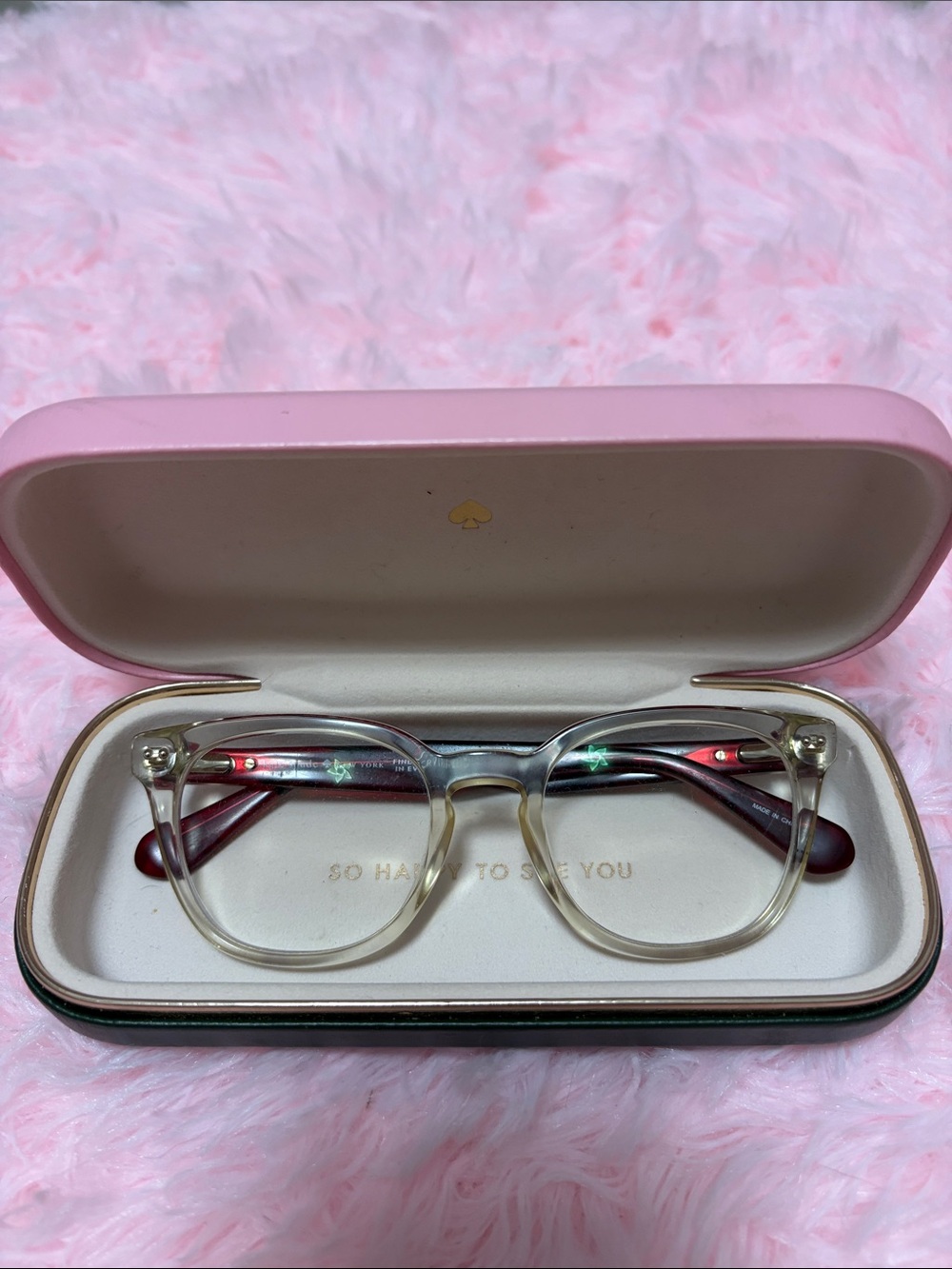 kate spade glasses and case LENS NEED REPLACE